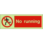 No Running IMO Sign