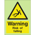 Warning-Risk Of Falling Sign