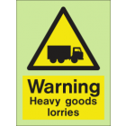 Warning-Heavy load lorries Sign