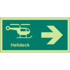 Helideck (Right arrow) Sign