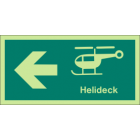 Helideck (Left arrow) Sign