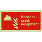 Helideck crash equipment Sign