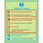 Helideck Safety Instructions Sign