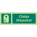 Childs lifejacket Sign