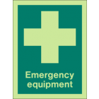 Emergency equipment sign