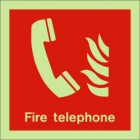 Fire telephone sign