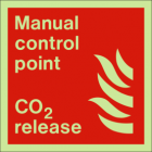 Manual control point-CO2 release sign