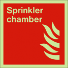 Sprinkler chamber sign
