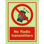 No Radio Transmitters Sign