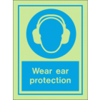 Wear ear protection sign