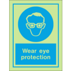 Wear eye protection sign