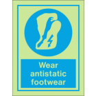 Wear Antistatic Footwear IMO Sign