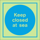 Keep Closed At Sea IMO Sign