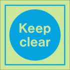 Keep Clear IMO Sign