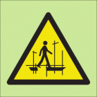 Warning scaffold incomplete sign