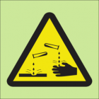 Warning corrosive sign