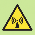 Warning non-ionising radiation sign