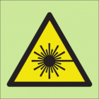 Warning laser aperture sign