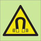 Warning magnetic field sign