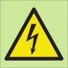 Warning high voltage sign