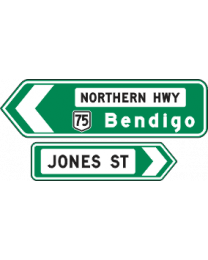 Intersection Direction Series Sign 