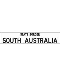 Geographical Feature-State Border Sign
