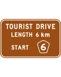Tourist Drive-Reassurance Sign 