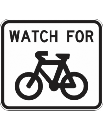 Watch For Bicycles Sign