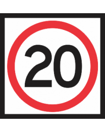 Speed Limit (20KM) Sign