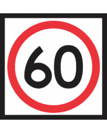 Speed Limit (60km) Sign