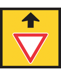 Give Way Sign Ahead  Sign 