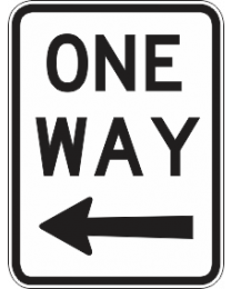 One Way (L) Sign
