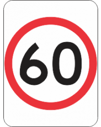 Speed Restriction (60km) Sign