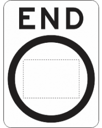End Speed Limit  Sign