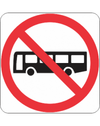 No Buses Sign 