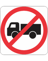 No Trucks Sign