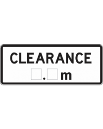 Clearance Sign  