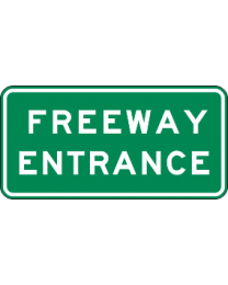 Freeway Entrance Sign 