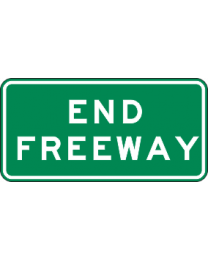 End Freeway Sign  
