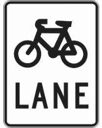 Bicycle Lane Sign  