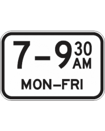 Times Of Operation Sign 