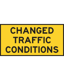 Changed Traffic Conditions Sign