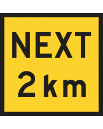 Next 2km Sign 