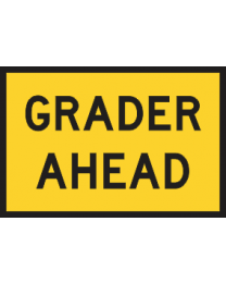 Grader Ahead Sign 