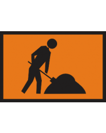 Workers Ahead  Sign 