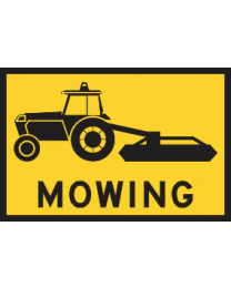 Tractor/slasher Mowing Sign