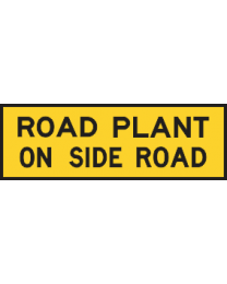 Road Plant On Side Road Sign 