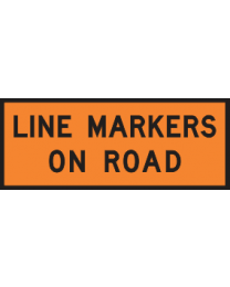 Line Markers On Road Sign