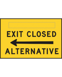 ...Exit Closed-Alternative Sign 