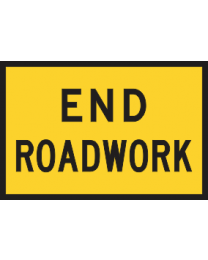 End Roadwork Sign 